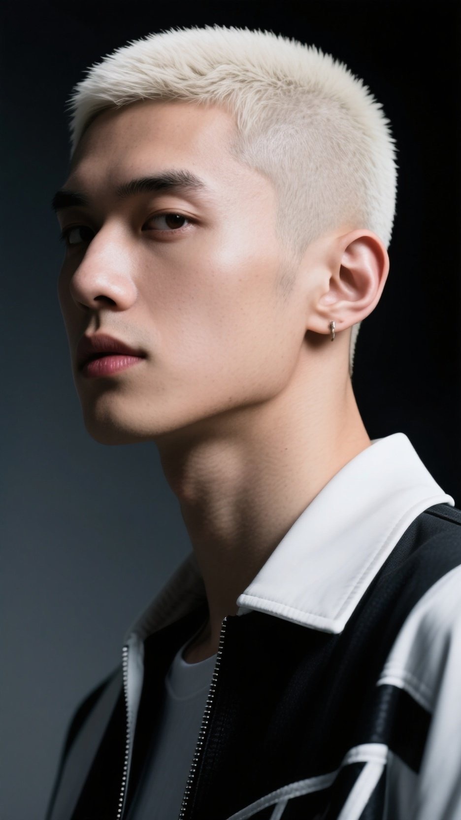 Bleached Buzz Cut - Fashion Forward Hairstyle
