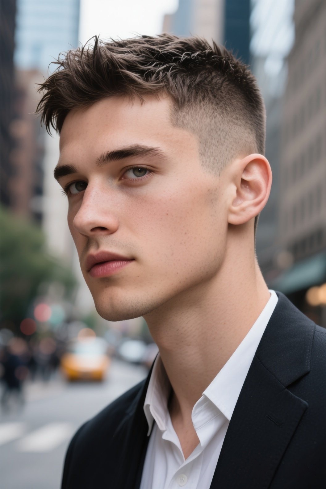 Textured Buzz Cut - NYC 2025 Hairstyle Trend